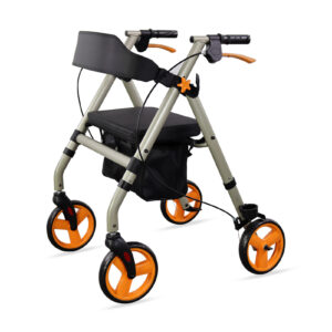Deambulatore Rollator pieghevole Gold con freni e seduta